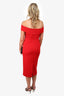 Cushnie Et Ochs Red Sleeveless Dress Size 10