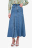 MSGM Denim High Waisted Midi Skirt Size 36