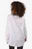 Valentino White Mesh Pocket Oversize Shirt Size 39 Mens