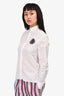 Kenzo White Logo Patch Embroidered Button-Up Shirt Size 34