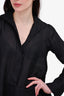 Donna Karan Black Linen Top Size 6