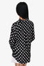 L'Agence Black Polka Dot Silk Blouse Size M
