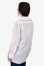 Pre-loved Chanel™ White Cotton Collared Button Down Top Size 40