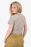 IRO Beige Linen V-Neck Top Size S