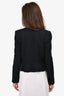 Chloe Black Textured Cropped Blazer Estimated Est. Size S