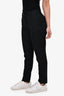 Officine Generale Black Wool High Waisted Tapered Pants Size 36