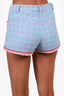 Moschino Couture Blue/Purple Tweed Short Size 4