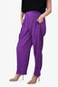 Issey Miyake Homme Plisse Purple Pleated Trousers Size 2 Mens