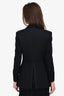 Moschino Black Trim Detailed Blazer Jacket Size 6
