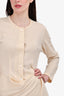 Comme Des Garcons Cream Wool Top + Midi Skirt Set Size S