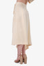 Comme Des Garcons Cream Wool Top + Midi Skirt Set Size S
