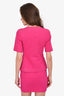 Celine Pink Denim Zip-Up Jacket + Mini Skirt Set Size 36