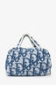 Christian Dior Vintage Blue Terry Cloth Top Handle Bag