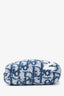 Christian Dior Vintage Blue Terry Cloth Top Handle Bag