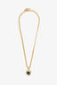 Christian Dior Gold/Black Toned 'Dior' Necklace
