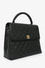 Chanel 2002/03 Black Caviar Leather 'Kelly' Top Handle