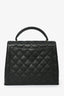 Chanel 2002/03 Black Caviar Leather 'Kelly' Top Handle