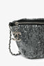 Pre-Loved Chanel™ 2018 Grey Sequin CC Belt Bag