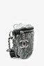 Pre-Loved Chanel™ 2018 Grey Sequin CC Belt Bag