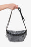 Pre-Loved Chanel™ 2018 Grey Sequin CC Belt Bag