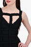 Herve Leger Black Fringe Sleeveless Mini Dress Size XS