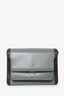 Marni Grey/Brown Leather Trunk Crossbody Bag