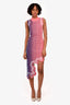 PH5 Pink/Blue Robe Sans Manches Ondulée Lydia Dress Size M