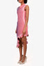 PH5 Pink/Blue Robe Sans Manches Ondulée Lydia Dress Size M