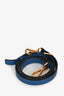Versace Blue Leather Virtus Top Handle with Strap