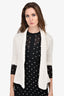 Brochu Walker White Cable Knit Open Cardigan Size XS