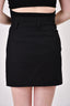 A.L.C. Black Linen Tailored Mini Skirt Size 6