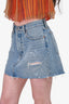 Levis Blue Denim Distressed Skirt Size 29