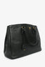 Prada Black Saffino Leather Lux Double Zip Tote