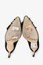 Jimmy Choo Black Suede Logo Heels Size 39