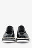 Prada Black Leather Platform Oxford Size 38
