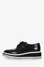 Prada Black Leather Platform Oxford Size 38