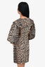 Ganni Brown Leopard Print Collared Dress Size 36