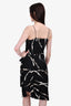 Diane von Furstenberg Black/White Graphic Printed Dress Size 6