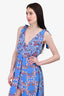 Sandro Blue/Pink Floral Print Maxi Dress Size 38