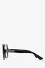Gucci Black Square Diamante Sunglasses