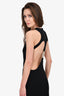 Versus Versace Black Cut Out Silver Medusa Detail Maxi Dress Size 38