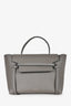 Celine 2018 Grey Leather Mini Belt Bag with Strap