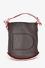 Delvaux Brown/Pink/Burgundy Leather Mini 'Le Pin' Bag