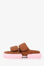 Dries Van Noten Brown/Pink Perforated Sandals Size 39