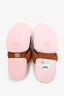 Dries Van Noten Brown/Pink Perforated Sandals Size 39
