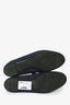 Pre-loved Chanel™ Dark Denim Cap Toe Flats Size 39