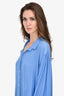 Smythe Blue Button Down Top Size S