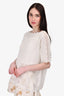 Isabel Marant Etoile White Embroidered Sleeveless Top Size 36