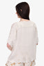 Isabel Marant Etoile White Embroidered Sleeveless Top Size 36