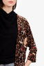 Johnny Was Penelope Velvet Leopard Print Cardigan Size XXS